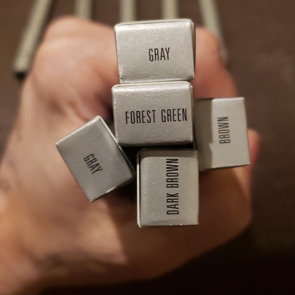 Lot of 5 pencil eye liners jeni Lee brown gray green - Picture 4 of 8